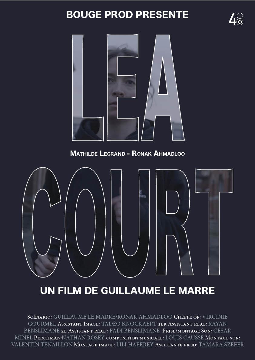 Léa court-Affiche